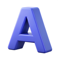 intense spectacular Letter A in a simple sans-serif font. Geometric, flat color, with Scalable Design. flawless png