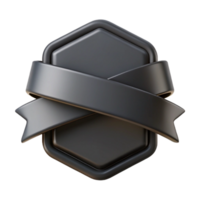 wonderful dreamy industrial Banner badge with text placeholder, flat black color, crisp edges with Scalable Design. gallery standard png