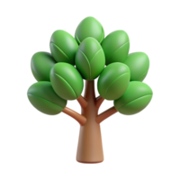 glorious whimsical mid-century Stylized tree with circular leaves. Symmetrical design, clean lines, flat color with Scalable Design. ultra HD png
