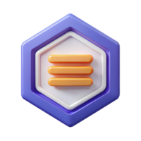 serene inspired Hexagonal badge with two horizontal lines. Clean lines, scalable, minimal with Scalable Design. png