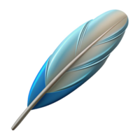 magnificent dramatic modern Single feather with clean lines and single-weight stroke. Flat color with Scalable Design. professional png