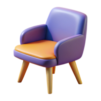 intense striking Crisp edges defining a stylized chair. Minimal, flat color with Scalable Design. professional png