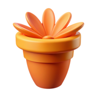 intense magnificent Symmetrical, flat color flower pot. Clean lines, minimal with Scalable Design. 4K png