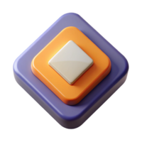 striking mysterious urban Geometric lightbulb icon. Crisp edges, minimal design, flat color with Scalable Design. 4K png