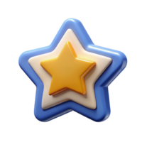 sumptuous distinctive Star badge, symmetrical, clean lines, single-weight stroke, flat color with Scalable Design. png