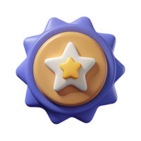 standout victorian Octagonal badge with star icon, symmetrical design, flat indigo with Scalable Design. masterfully captured png
