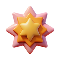 picturesque passionate artistic Starburst badge with twelve points. Geometric, minimal, flat color with Scalable Design. exclusive png