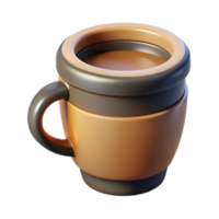 serene dreamy impressionist Simple coffee cup icon with sharp edges and flat color. Minimal design with Scalable Design. ultra HD png