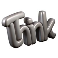 hypnotic victorian Single-weight stroke, scalable THINK in gray. Minimal, crisp edges with Scalable Design. sharp png