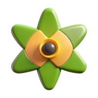 reflective serene Symmetrical gear icon with crisp edges and flat color. with Scalable Design. genuine png