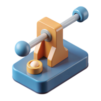 magnificent dreamy mid-century Diagram of a simple lever mechanism. Scalable, flat color with Scalable Design. professional png