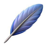 whimsical enchanting Symmetrical feather with crisp edges and flat color. with Scalable Design. ultra HD png