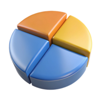 picturesque traditional Circular pie chart divided into three segments. Crisp edges, flat color with Scalable Design. elite png
