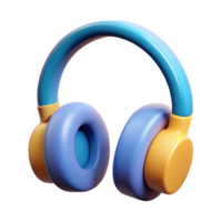 pristine acclaimed Minimal design of a headphone. Flat color, clean lines with Scalable Design. png