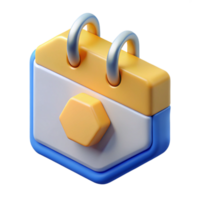 signature urban Geometric calendar icon. Single-weight stroke, minimal with Scalable Design. high resolution png
