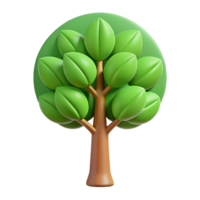 stunning mid-century Stylized tree with circular leaves. Symmetrical design, clean lines, flat color with Scalable Design. high quality png
