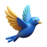 gorgeous tropical Stylized bird in flight with clean lines and flat color. Minimal design, with Scalable Design. authentic png