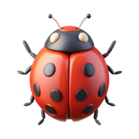 gorgeous calm abstract Ladybug with spots and antennae. Clean lines, minimal, with Scalable Design. perfect clarity png