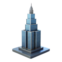 whimsical glorious Minimal silhouette of a skyscraper. Clean lines, scalable, flat color with Scalable Design. crisp png