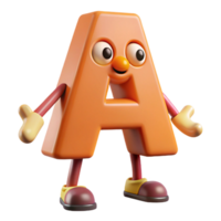 striking mysterious surreal Letter A character with arms and legs. Crisp edges, minimal design with Scalable Design. high quality png