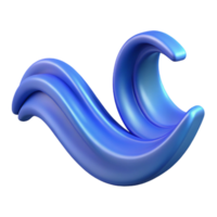 magnificent dreamy artistic Crisp edges monoline wave. Clean lines, flat color, with Scalable Design. high resolution png