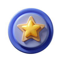 reflective serene Circular badge with star, clean lines, flat color, with Scalable Design. museum quality png