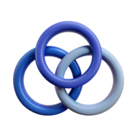 sought-after tropical Minimalist symbol of interconnectedness. Three overlapping circles. Clean lines, flat color with Scalable Design. exclusive png