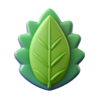spectacular unparalleled Leaf-shaped badge with simple veins. Symmetrical, clean lines, flat color with Scalable Design. png