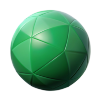 splendid art deco Geometric sphere with single-weight stroke. Green flat color, clean lines. with Scalable Design. sharp png