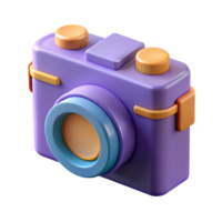 vibrant organic Pictogram of a camera. Flat color, geometric, crisp edges with Scalable Design. precision png