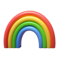 quintessential avant-garde Flat color rainbow with symmetrical arches. Minimal with Scalable Design. masterfully captured png