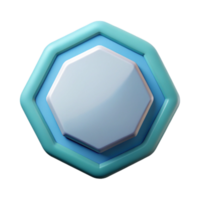 spectacular playful nordic Octagonal badge with circle, crisp edges, minimal design, flat color with Scalable Design. perfect clarity png