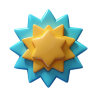 spectacular signature Burst badge with eight points. Symmetrical, geometric, with Scalable Design. png