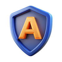 breathtaking tranquil elegant Shield badge, bold single letter A . Scalable, clean lines, flat color with Scalable Design. crisp png