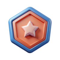 sumptuous impressionist Octagonal badge with a star outline. Crisp edges, flat color, single-weight stroke with Scalable Design. fine detail png