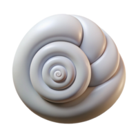 spectacular rustic Spiral shell with a single stripe. Clean lines, minimal design, with Scalable Design. detailed png