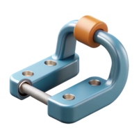 dramatic impressionist Flat color technical drawing of a clamp. Minimal design, clean lines with Scalable Design. exclusive png