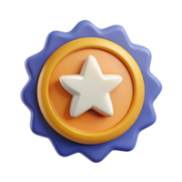 gorgeous playful mid-century Circular badge with star, clean lines, flat color, with Scalable Design. sharp png