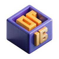 whimsical dramatic Crisp edges isometric text box with Scalable Design. precision png