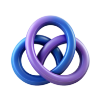 magnificent energetic traditional Symmetrical logo featuring three interlocking circles. Flat color, sharp edges with Scalable Design. impeccable png