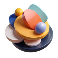 impressive bold impressionist Abstract composition of overlapping, flat color shapes. Minimal, clean lines with Scalable Design. genuine png