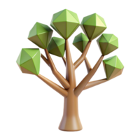 romantic elegant A stylized tree with geometric branches, single-weight stroke with Scalable Design. genuine png