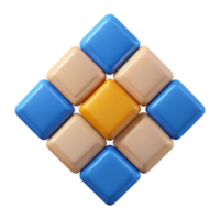 reflective vibrant Crisp edges, symmetrical H composed of squares. Single-weight stroke with Scalable Design. flawless png