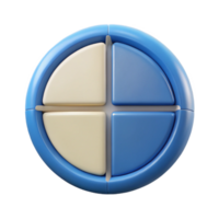 serene impressionist Circular badge divided into four quadrants. Symmetrical, flat color, minimal with Scalable Design. artisan png