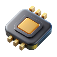 spectacular distinctive Scalable illustration of a microchip. Crisp edges, minimal with Scalable Design. png