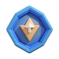esplêndido orgânico diamante distintivo, simples seta apontando acima. plano cor, mínimo, fresco arestas com escalável Projeto. genuíno png