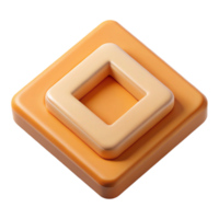 unforgettable vintage Geometric symbol of foundation. A square. Flat color. Clean lines. Minimal with Scalable Design. masterfully captured png