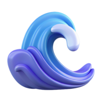 tranquil immaculate Clean lines depicting a stylized wave. Flat color, with Scalable Design. 4K png