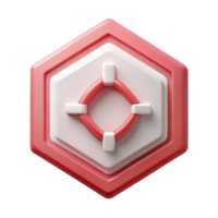 serene futuristic Octagon, single-weight stroke, dark blue. Geometric, with Scalable Design. sharp png