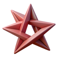pristine baroque Two intersecting triangles, forming a star. Flat color, symmetrical with Scalable Design. top-tier png